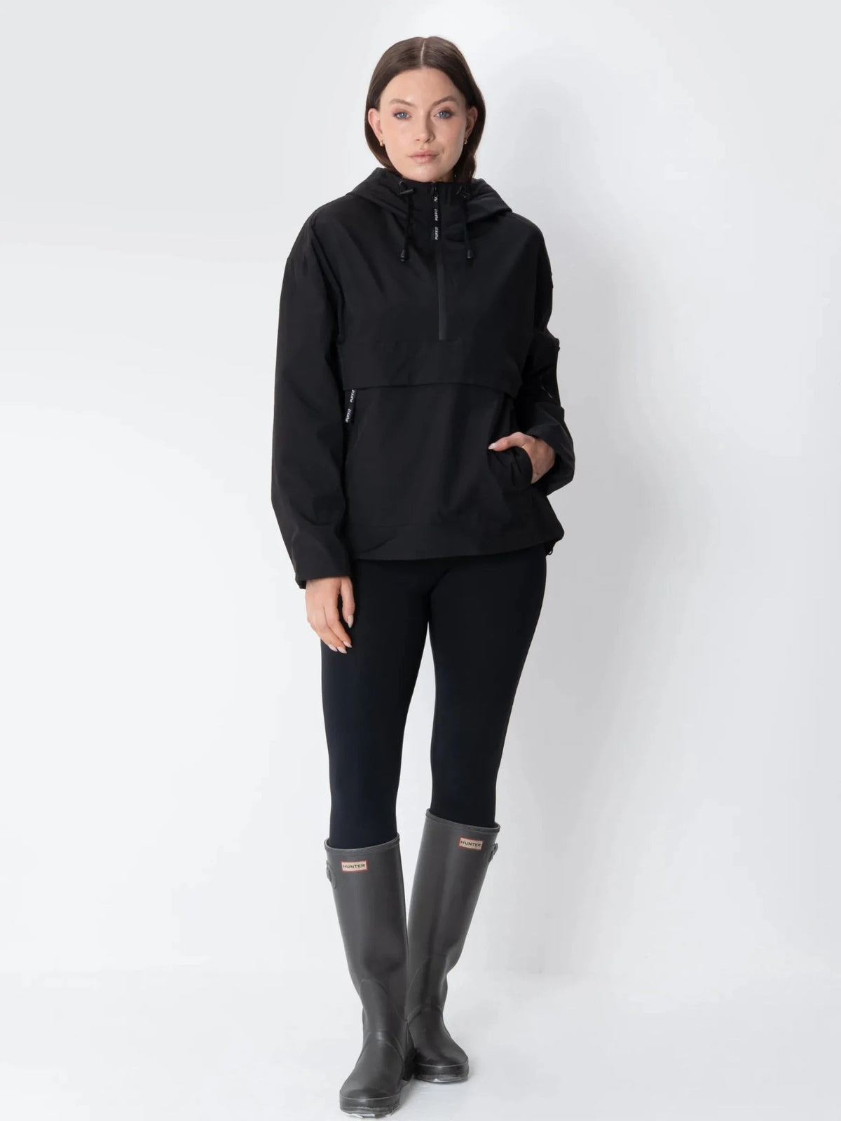 Women's Fleece Lined Waterproof Hooded Jacket in mocha brown – view 4
