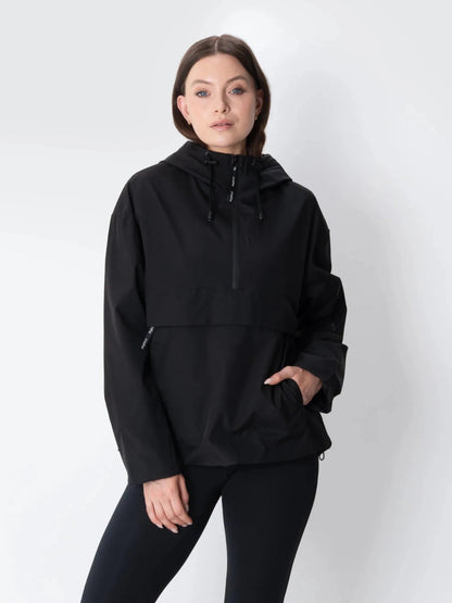 Women's Fleece Lined Waterproof Hooded Jacket in mocha brown – view 7