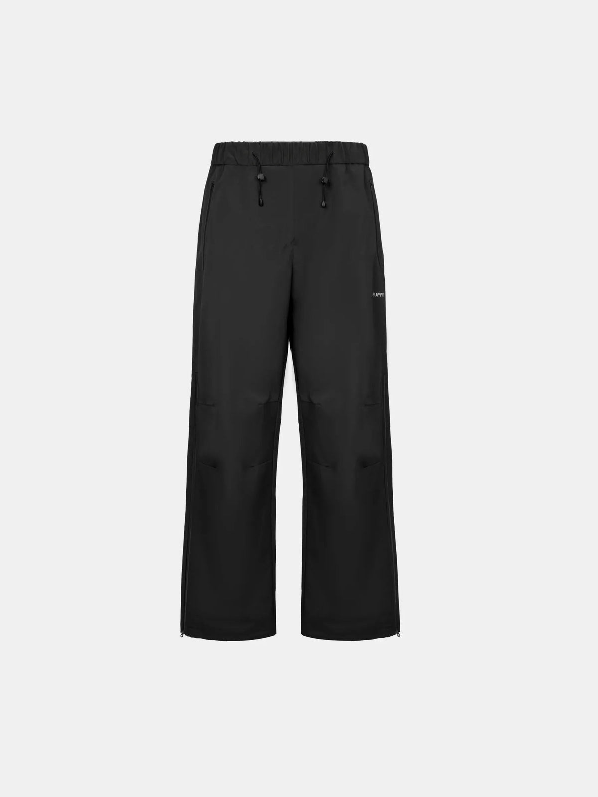 Women's Fleece Lined Waterproof Trousers in black – front view