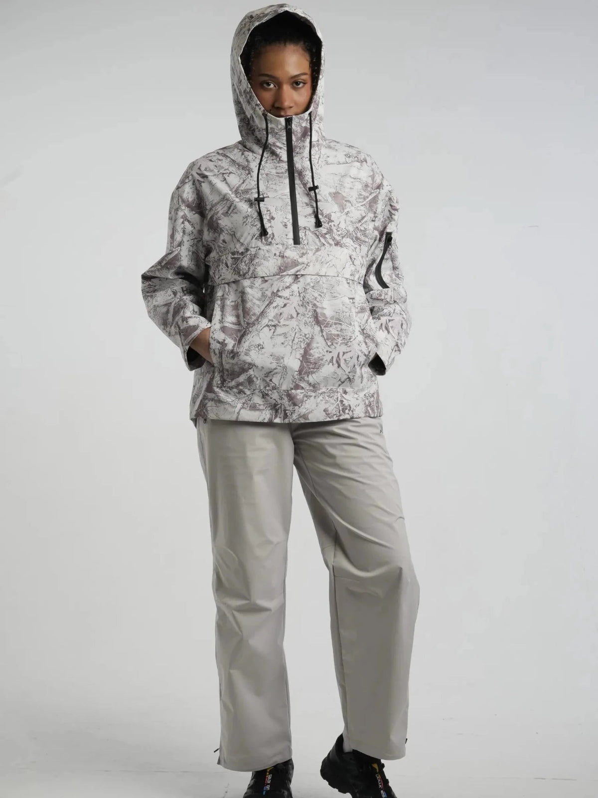 Women's Fleece Lined Waterproof Trousers in black – view 13