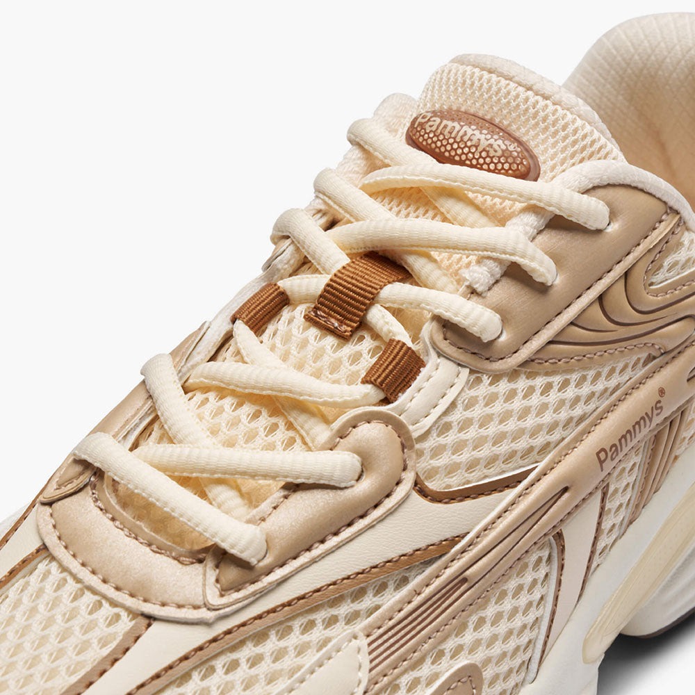 Women's Retro Chunky Trainers in cream, bronze – view 4