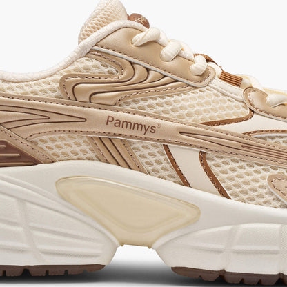 Women's Retro Chunky Trainers in cream, bronze – view 6