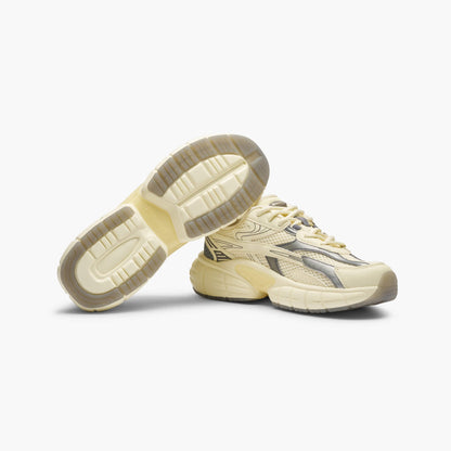 Women's Retro Chunky Trainers in lemon cream, grey – view 2