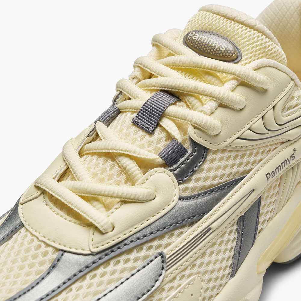 Women's Retro Chunky Trainers in lemon cream, grey – view 4