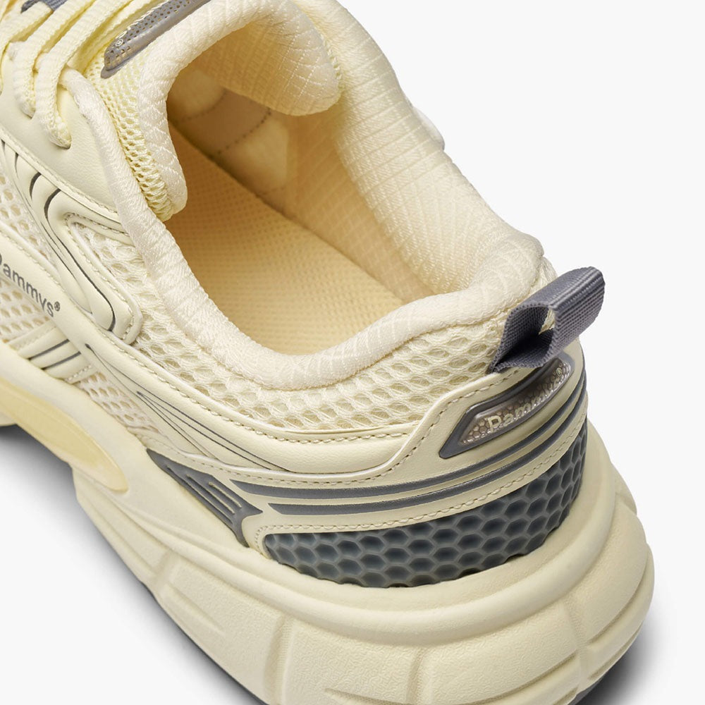 Women's Retro Chunky Trainers in lemon cream, grey – view 8