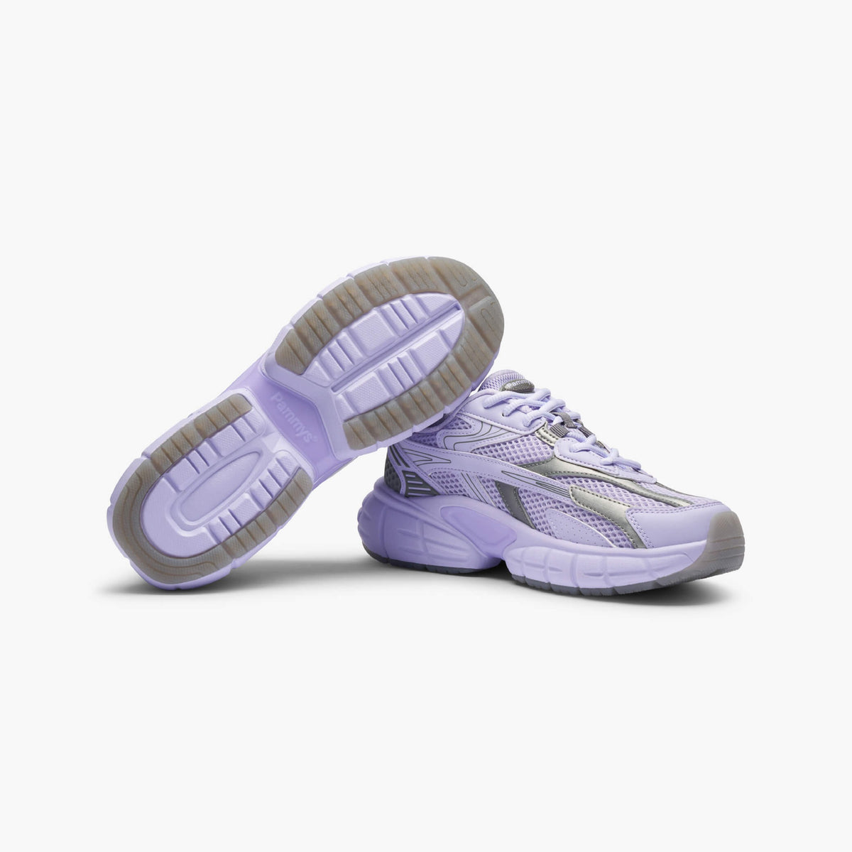 Women's Retro Chunky Trainers in lilac, grey – view 2