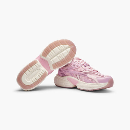 Women's Retro Chunky Trainers in pastel pink – view 2