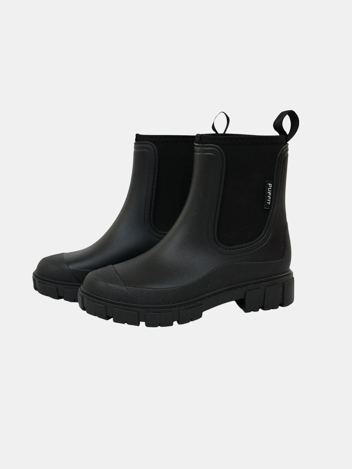 Women's Waterproof Chelsea Rain Boots in black – view 8
