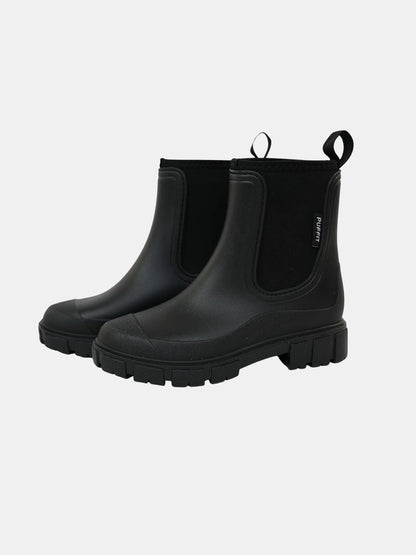 Women's Waterproof Chelsea Rain Boots in black – view 8