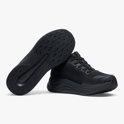 Women's Waterproof Hands-Free Trainers in black – pair with sole