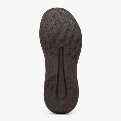 Women's Waterproof Hands-Free Trainers in chocolate brown – non-slip rubber outsole