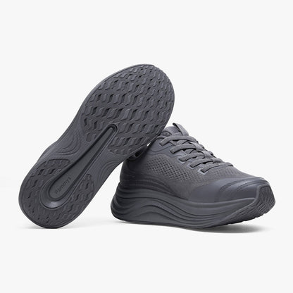 Women's Waterproof Hands-Free Trainers in dark grey – pair with sole