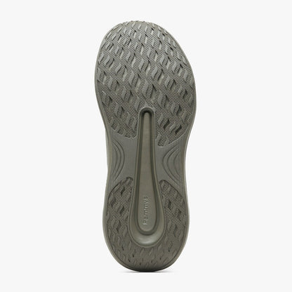 Women's Waterproof Hands-Free Trainers in khaki green – non-slip rubber outsole